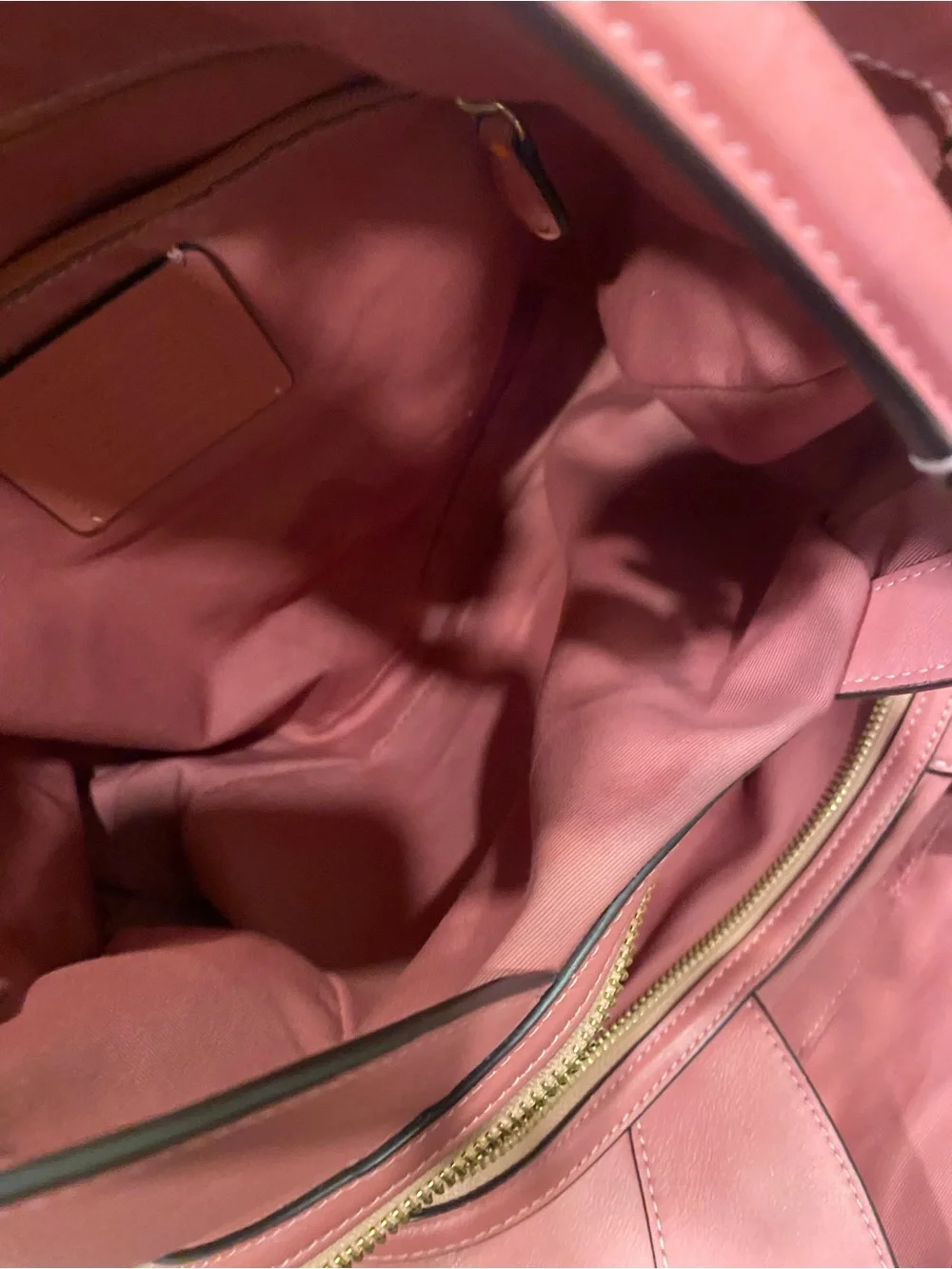 Coach Pink and Signature HandBag Purse - Picture 4 of 8